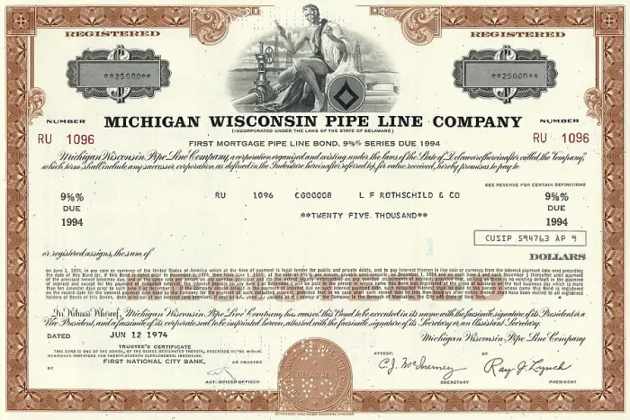 Framed Print : Historical stock certificate of an oil and gas company Framed Print : Historical stock certificate of an oil and gas company