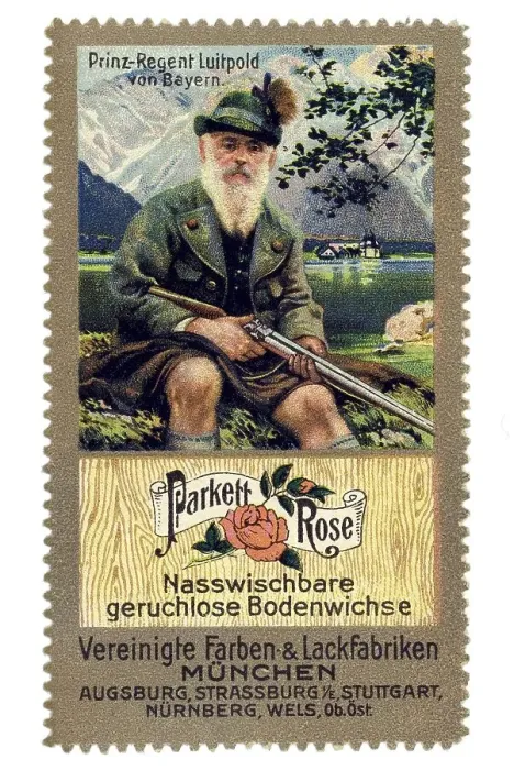 Framed Print : Historical trading stamp, German