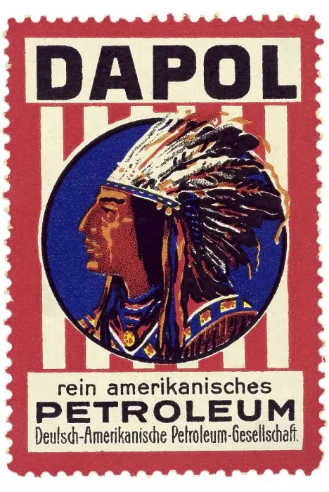 Framed Print : Historical trading stamp, German