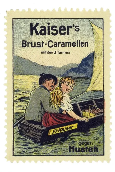 Framed Print : Historical trading stamp, German Framed Print : Historical trading stamp, German