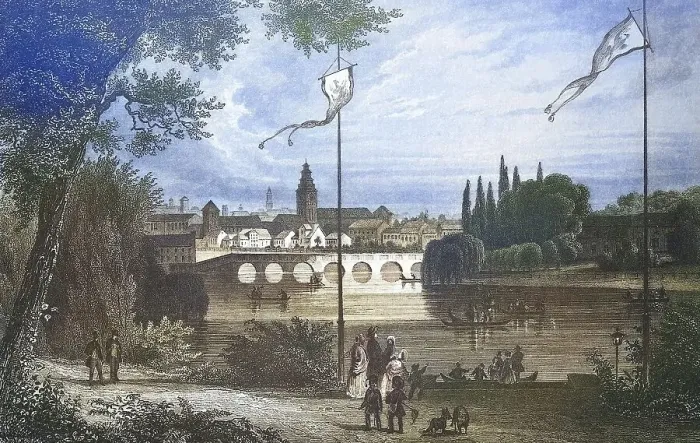 Framed Print : Historical view, 19th century, of the city of Koenigsberg Framed Print : Historical view, 19th century, of the city of Koenigsberg