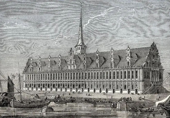 Framed Print : Historical view of the Copenhagen Stock Exchange Framed Print : Historical view of the Copenhagen Stock Exchange