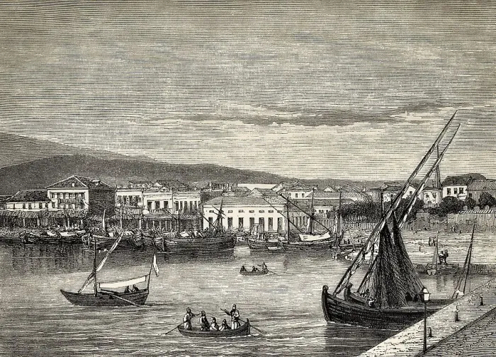 Framed Print : Historical view of Piraeus, Greece Framed Print : Historical view of Piraeus, Greece