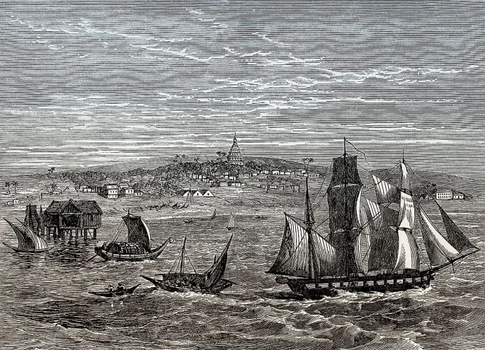 Framed Print : Historical view of Yangon also known as Rangoon