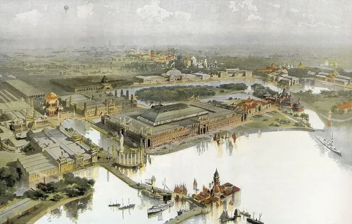 Framed Print : Historische Illustration, World's Columbian Exposition 1893