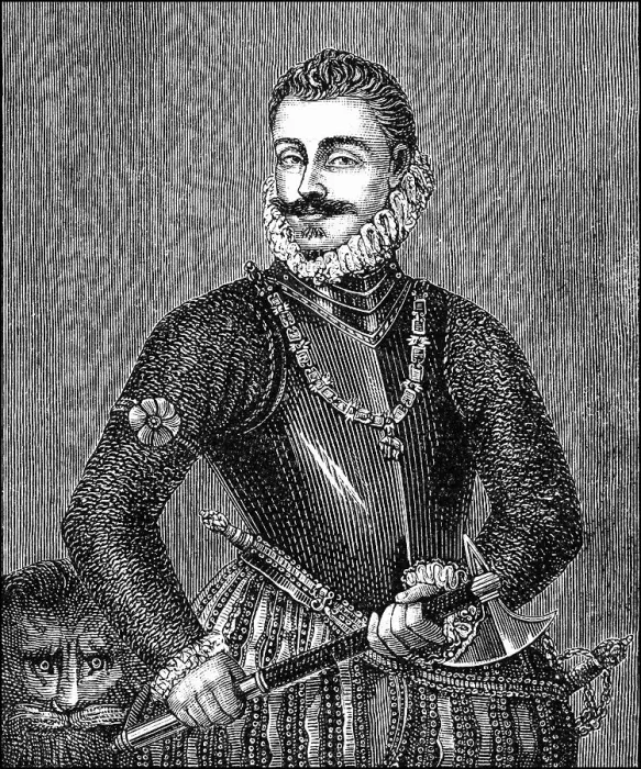 Framed Print : Historische Zeichnung, Portrait von Don Juan de Austria oder Ritter Johann von Oesterreich