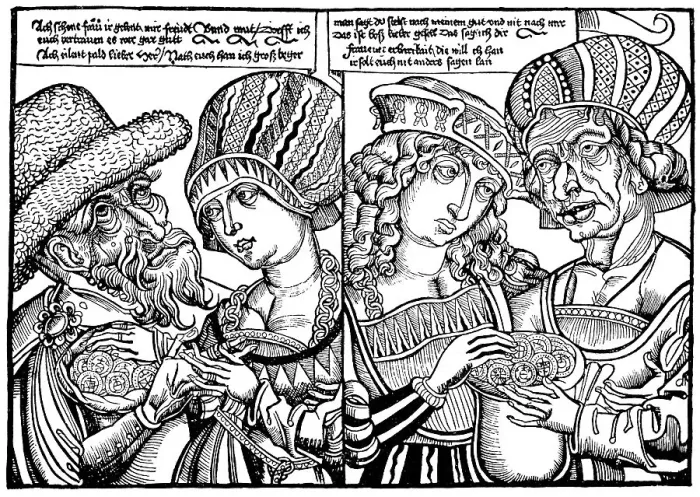 Framed Print : Historischer Holzschnitt aus dem Mittelalter Framed Print : Historischer Holzschnitt aus dem Mittelalter