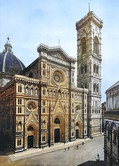 Framed Print : Historisches Foto (ca 1880) der Kathedrale von Florenz Framed Print : Historisches Foto (ca 1880) der Kathedrale von Florenz