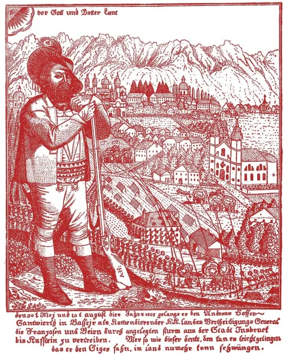 Framed Print : Histrical flyer, Andreas Hofer