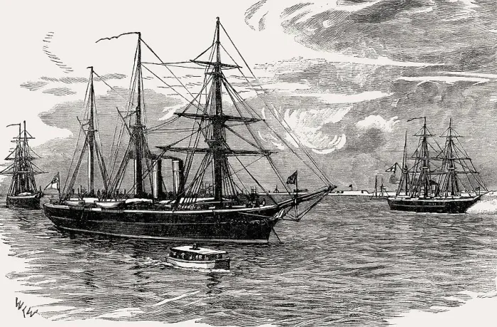 Framed Print : HMS Iris, a cruiser of the Royal Navy