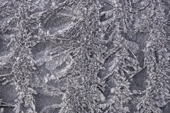 Framed Print : Hoarfrost, ice crystals, Bavaria, Germany
