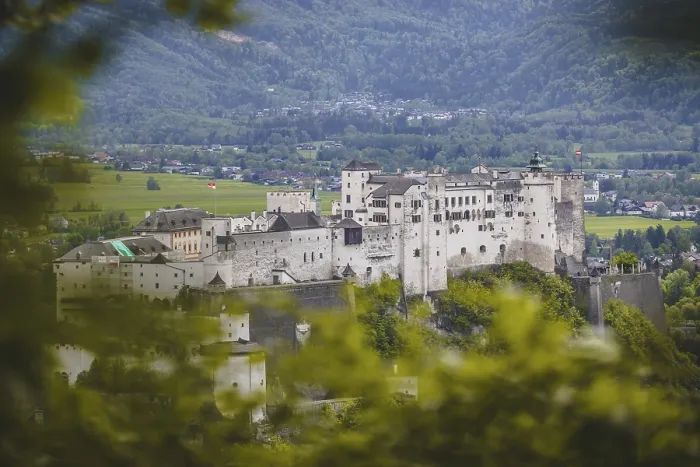 Framed Print : Hohensalzburg fortress, captured from the Kapuzinerberg
