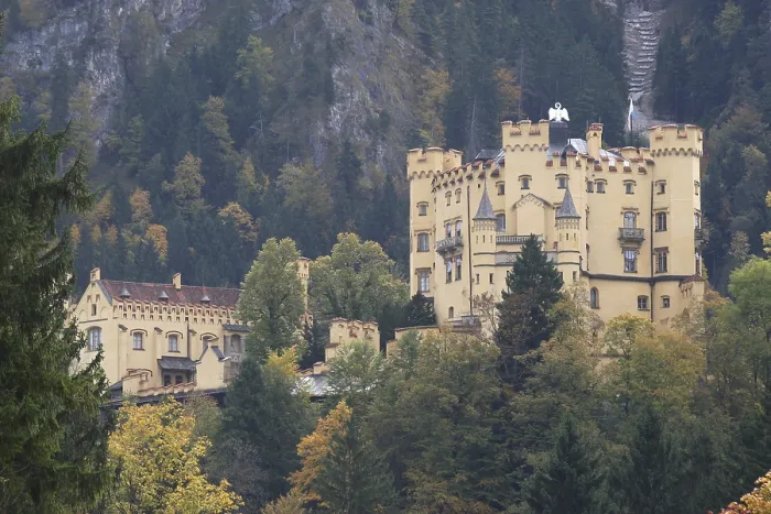 Framed Print : Hohenschwangau Castle near Fussen in autumn Framed Print : Hohenschwangau Castle near Fussen in autumn