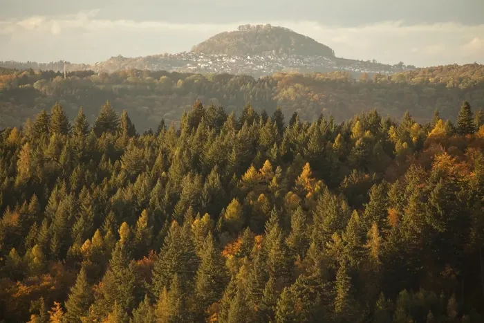 Framed Print : The Hohenstaufen in autumn