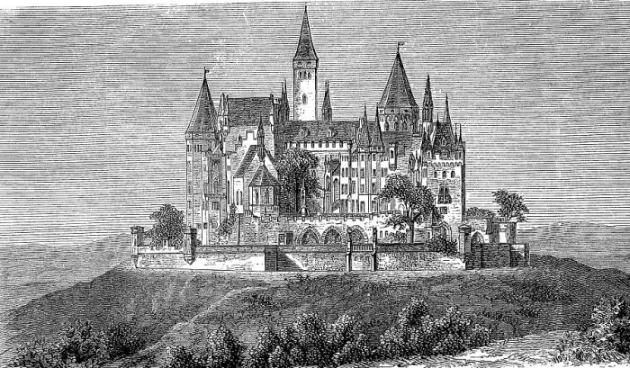 Framed Print : Hohenzollern Castle after its restoration