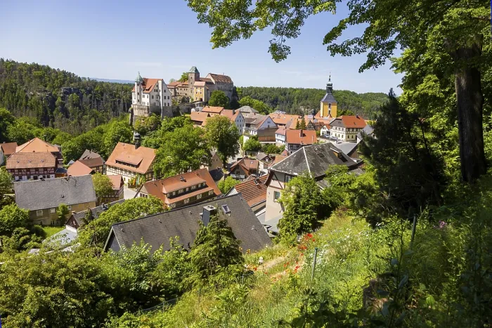 Framed Print : Hohnstein Castle and Town in Saxon Switzerland Framed Print : Hohnstein Castle and Town in Saxon Switzerland