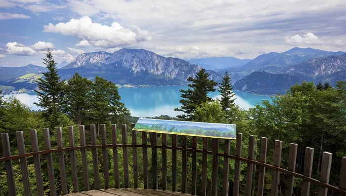 Framed Print : Hollerberg viewing platform on the Hochplettspitz
