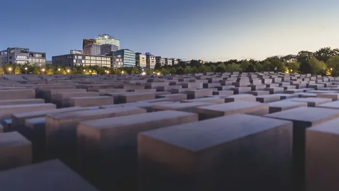 Framed Print : Holocaust Memorial and Potsdamer Platz