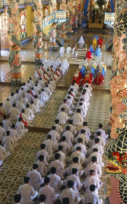 Framed Print : The Holy See of the Cao Dai is in the Vietnamese province of Tay Ninh