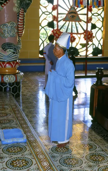 Framed Print : The Holy See of the Cao Dai is in the Vietnamese province of Tay Ninh