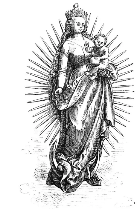 Framed Print : Holy Mary, Mother of Jesus, woodcarver Hans Bruegggemann