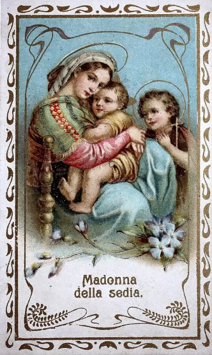 Framed Print : Holy picture, Madonna of the chair Framed Print : Holy picture, Madonna of the chair