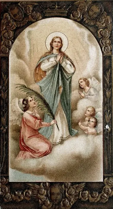 Framed Print : Holy picture, Mystery of the Holy Rosary Framed Print : Holy picture, Mystery of the Holy Rosary