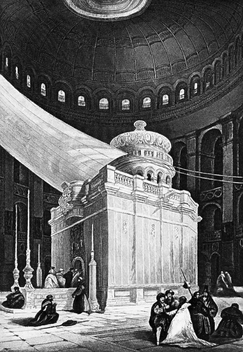 Framed Print : The Holy Sepulchre, burial place of Jesus Christ