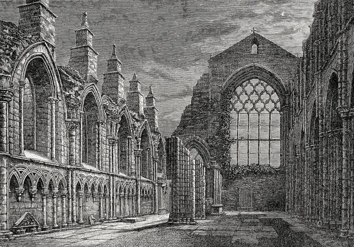 Framed Print : Holyrood Abbey, Edinburgh, Scotland, 18th century Framed Print : Holyrood Abbey, Edinburgh, Scotland, 18th century