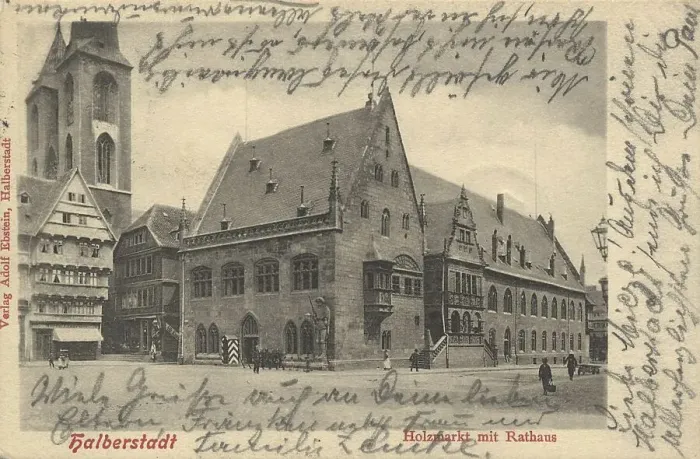 Framed Print : Holzmarkt with town hall, Halberstadt Framed Print : Holzmarkt with town hall, Halberstadt
