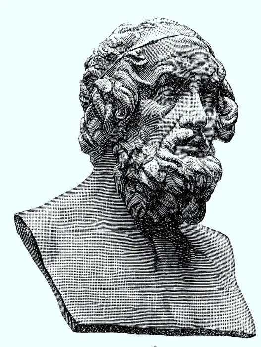 Framed Print : Homer is considered the author of the Iliad and the Odyssey and thus the earliest poet of the Occident