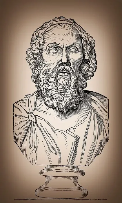 Framed Print : Homer, Greek legendary author, ancient Greece