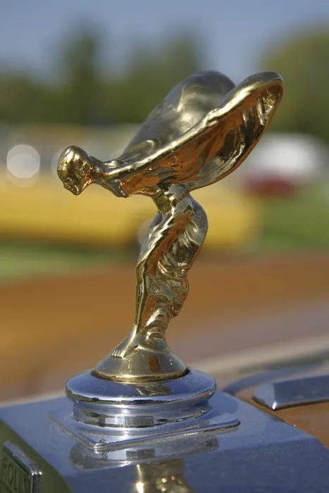 Framed Print : Hood ornament of a Rolls Royce