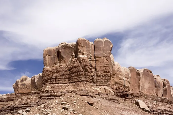 Framed Print : Hoodoo rock formations at utah national park mountains