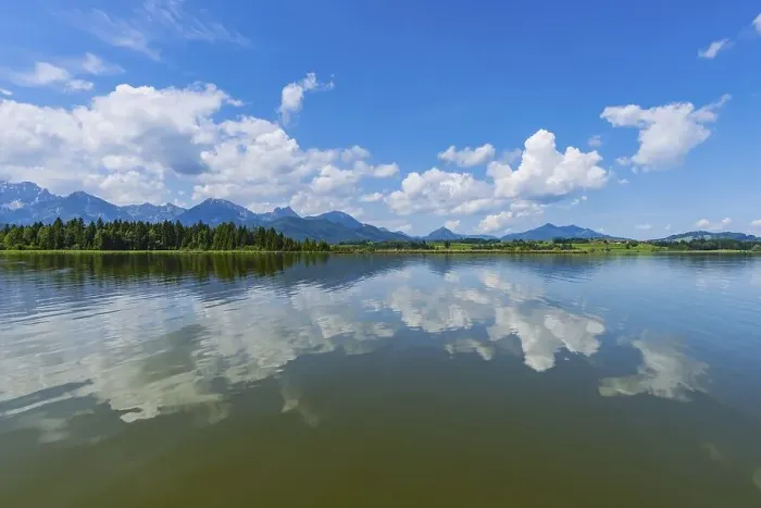 Framed Print : Hopfensee, Ostallgaeu, Allgaeu