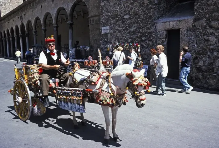 Framed Print : Horse and carriage in front of the Norman Cathedral of Monreale, Cathedral of Monreale, near Palermo, Sicily, Italy, 1999, Europe Framed Print : Horse and carriage in front of the Norman Cathedral of Monreale, Cathedral of Monreale, near Palermo, Sicily, Italy, 1999, Europe