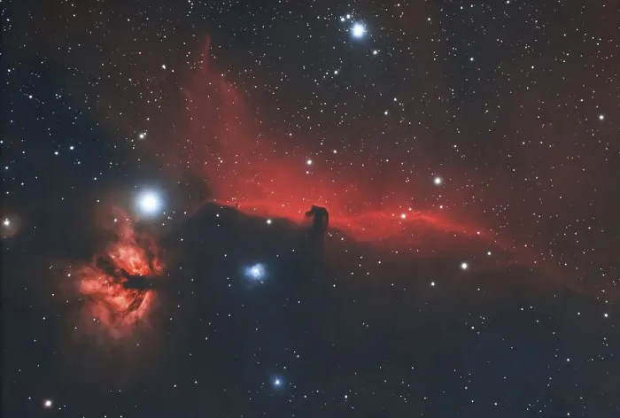 Framed Print : Horsehead Nebula, Emission Nebula IC434 in the constellation Orion