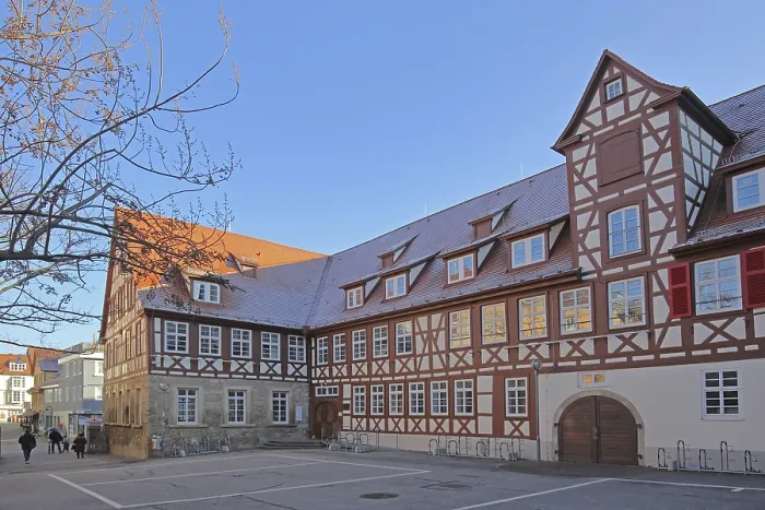 Framed Print : Hospital courtyard built 13th century Framed Print : Hospital courtyard built 13th century