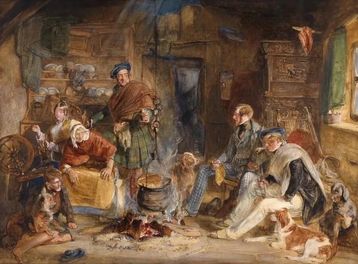 Framed Print : Hospitality in the Highlands, 1860
