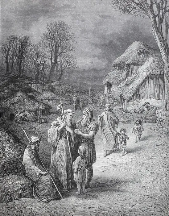 Framed Print : Hospitality for pilgrims in jerusalem in the 11th century