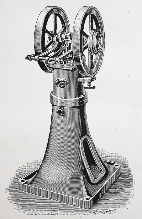 Framed Print : Hot-air engine after Mansfeld, Leipzig