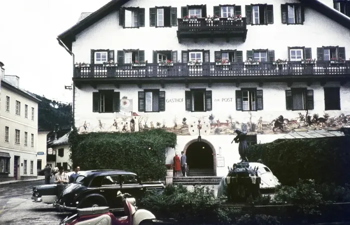Framed Print : Hotel Gasthof zur Post, St. Gilgen, Salzburg province, Salzkammergut, Austria, Europe 1960, Europe Framed Print : Hotel Gasthof zur Post, St. Gilgen, Salzburg province, Salzkammergut, Austria, Europe 1960, Europe