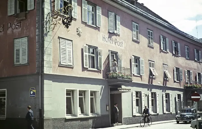 Framed Print : Hotel Post, Bludenz, Vorarlberg, Austria, Europe 1960, Europe