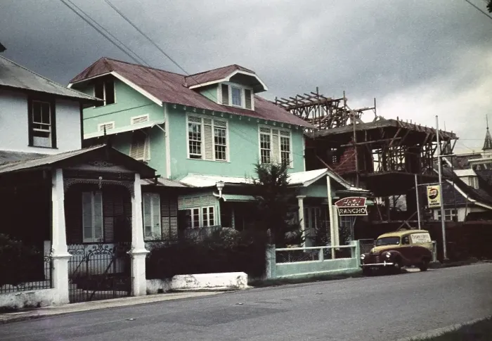 Framed Print : Hotel Rancho, historic buildings, Port of Spain, Trinidad, Trinidad and Tobago 1961-1963 Framed Print : Hotel Rancho, historic buildings, Port of Spain, Trinidad, Trinidad and Tobago 1961-1963