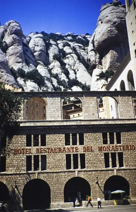 Framed Print : Hotel Restaurante del Monasterio, Montserrat, Catalonia, Spain, 1958, North America Framed Print : Hotel Restaurante del Monasterio, Montserrat, Catalonia, Spain, 1958, North America