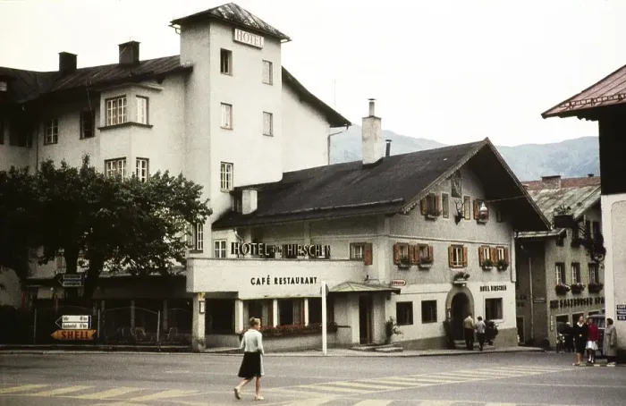 Framed Print : Hotel zum Hirschen, Zell am See, Austria, Europe 1960, Europe Framed Print : Hotel zum Hirschen, Zell am See, Austria, Europe 1960, Europe