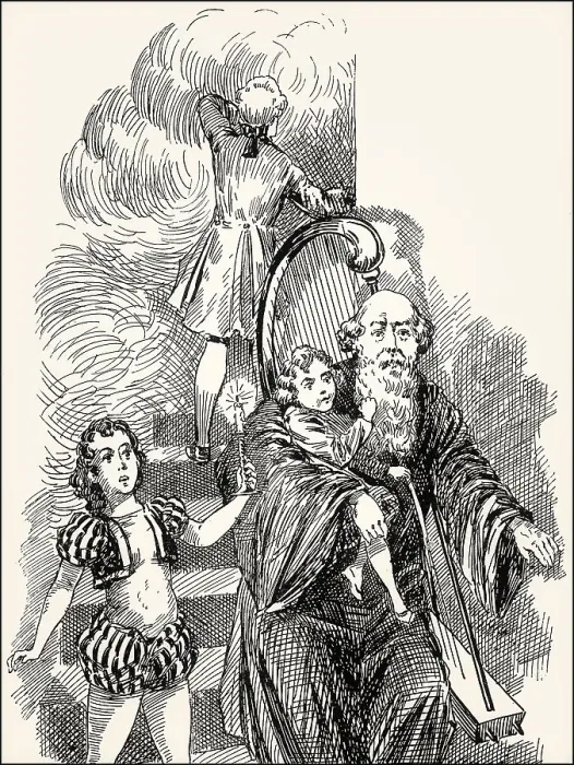 Framed Print : The house is burning, Mignon, Wilhelm and Felix Framed Print : The house is burning, Mignon, Wilhelm and Felix