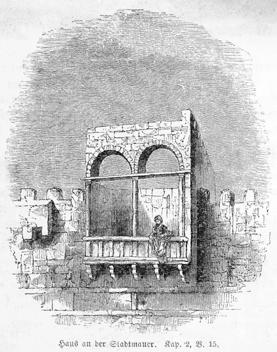Framed Print : House at the city wall, balcony Framed Print : House at the city wall, balcony