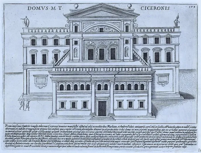 Framed Print : The House of Marcus Tullius Cicero, M Framed Print : The House of Marcus Tullius Cicero, M