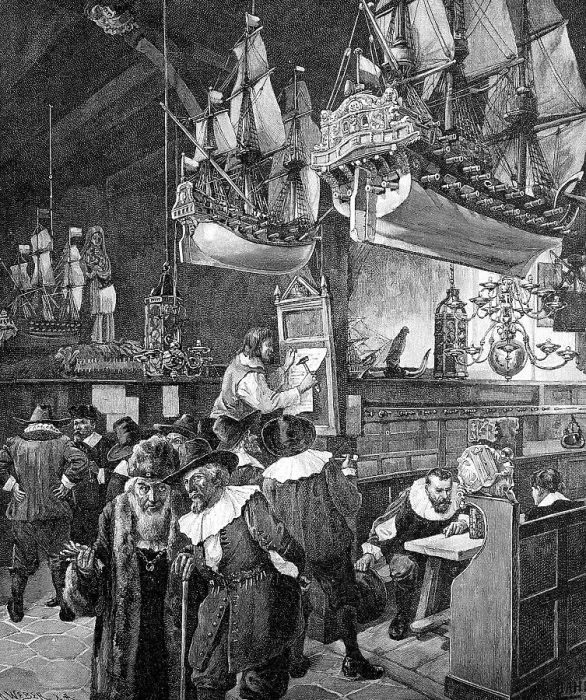 Framed Print : In the house of the old boatmen's society at Luebeck Framed Print : In the house of the old boatmen's society at Luebeck
